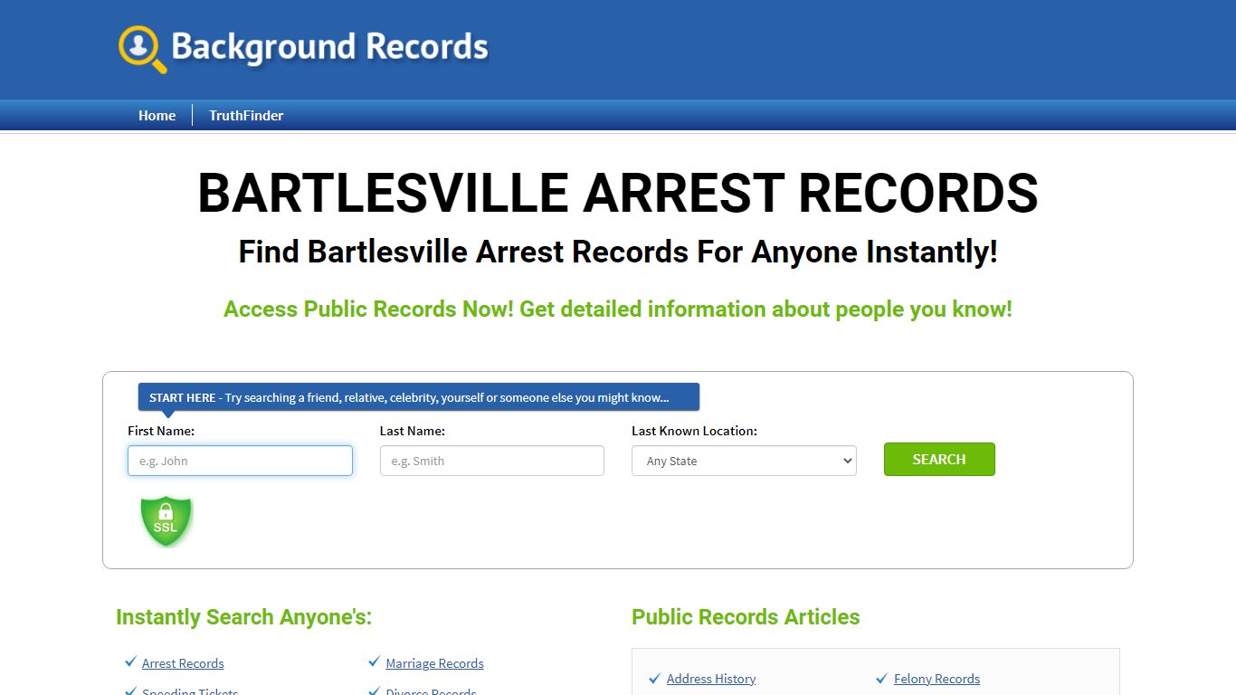 Find Bartlesville Arrest Records For Anyone Instantly!