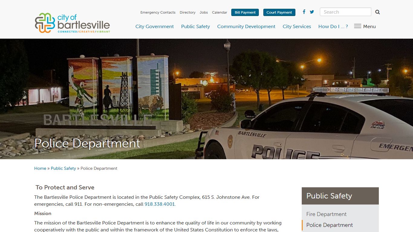 Police Department | City of Bartlesville